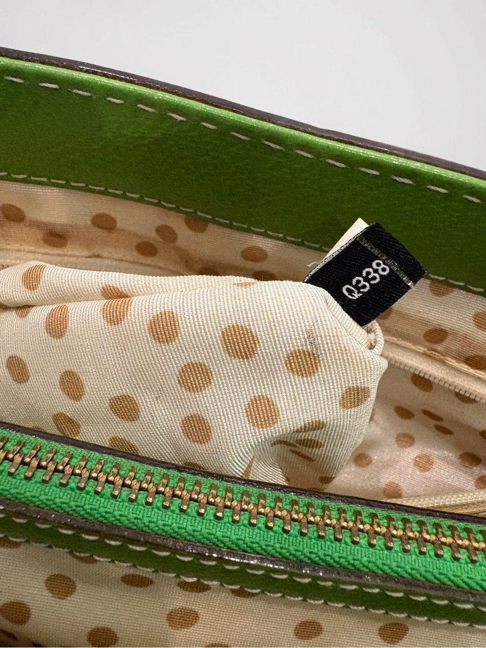 Kate Spade Wellesley Quinn Vine Green Leather Satchel Tote Bag WKRU1428 Emerald - Picture 7 of 16